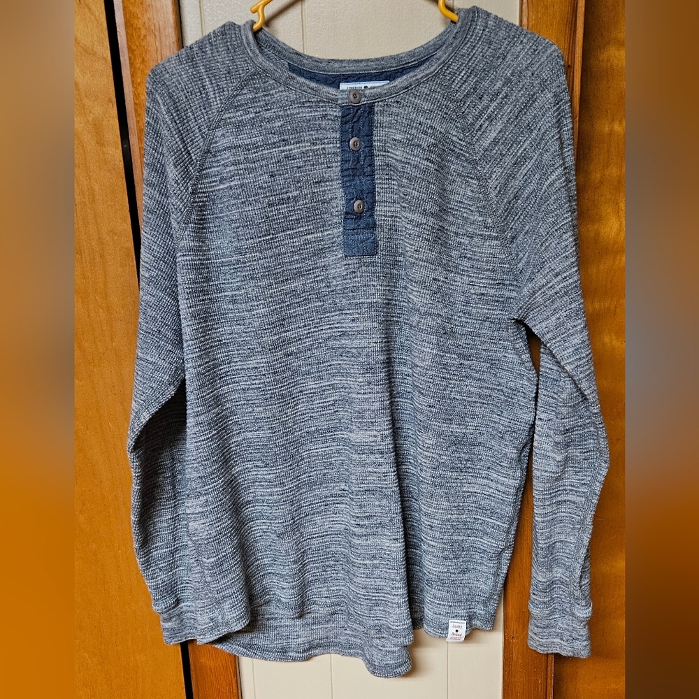 Lucky Brand Gray Textured Shirt